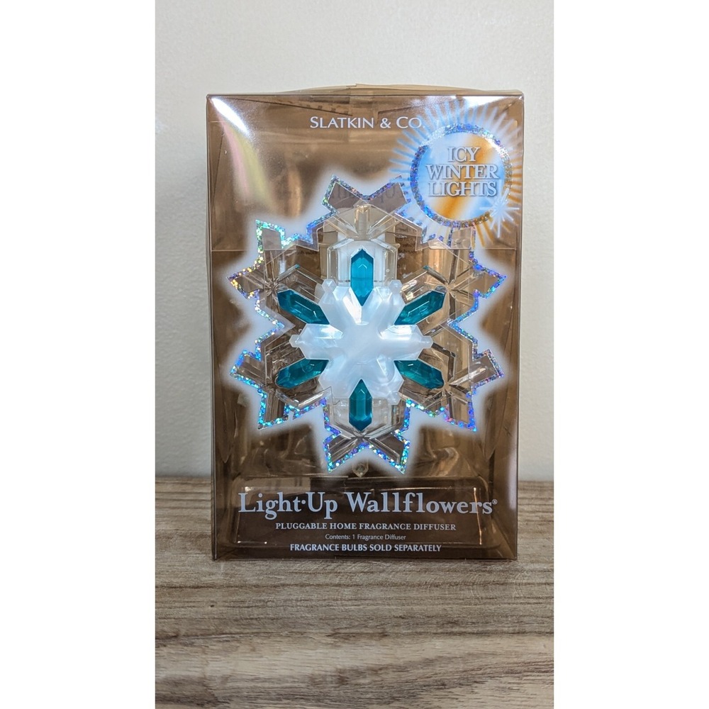 Slatkin Co Bath & Body Works Light Up Wallflower Icy Winter Lights Snowflake NOS